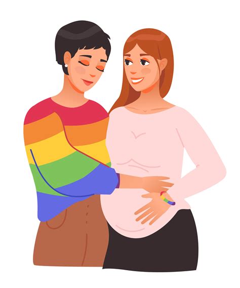 LGBT A Lesbian Couple Is Expecting A Baby Lesbian Couple Preparing To Become Parents Romantic