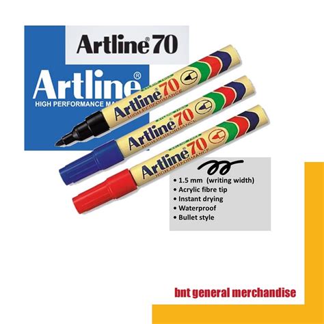 Artline Permanent Markers Artline 70 Pentel Pen Marker 1Pc Shopee