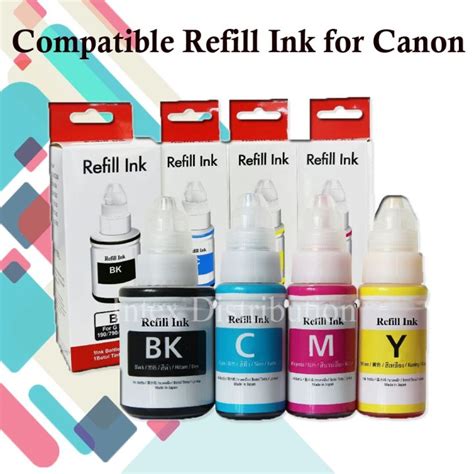 Compatible Canon G Series Ink Gi 790 Gi790 Gi 790 Refill Black Cyan