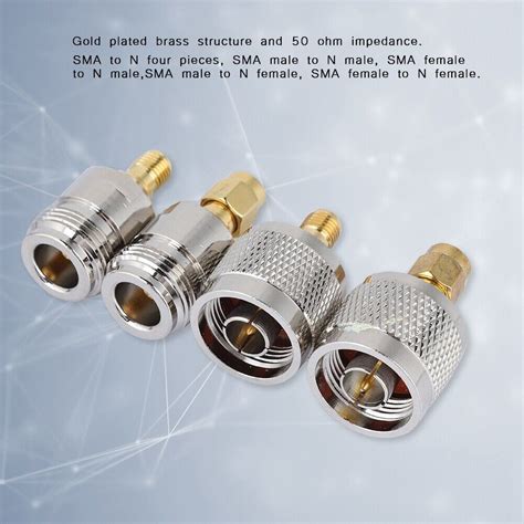 4PCS SMA Zu N Adapter N Männlich weiblich Zu SMA Weiblich männlich RF