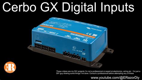 Victron Cerbo Gx Digital Inputs Using A Isolation Module Youtube