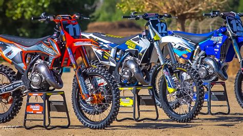 125 TWO STROKE PROJECT BIKE SHOOTOUT VIDEO KTM VS YAMAHA VS