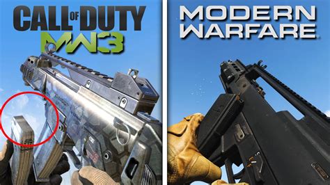 Call Of Duty Modern Warfare 3 Vs Modern Warfare 2019 Weapons