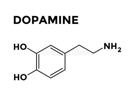 Dopamin Strukturformel Vektor Abbildung Illustration Von Chemie