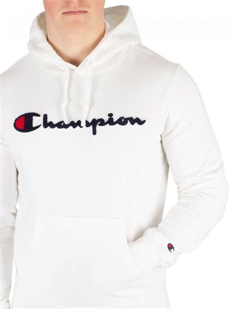 Champion White Corporate Hoodie For Men Lyst