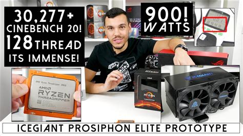 AMD Ryzen Threadripper 3990X w/ THERMOSIPHON IceGiant Prototype - YouTube