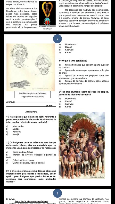 Arte Indigena Brasileira Atividades REVOEDUCA