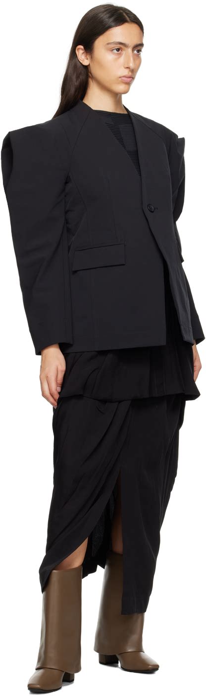 Issey Miyake Black Canopy Maxi Skirt Issey Miyake Men