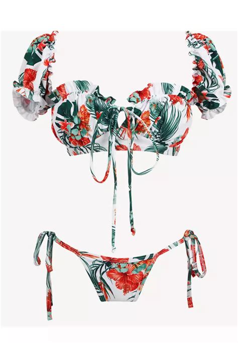 Buy Halo Sexy Floral Print Swimsuit Bikini Online ZALORA Malaysia