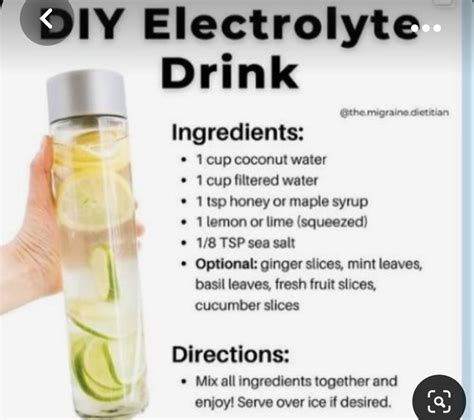 Pin By Monica Booth On Healthy Drinks In Homemade Electrolyte