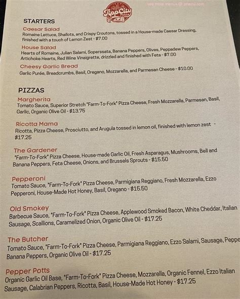 Online Menu of Tipp City Pizza Restaurant, Tipp City, Ohio, 45371 - Zmenu