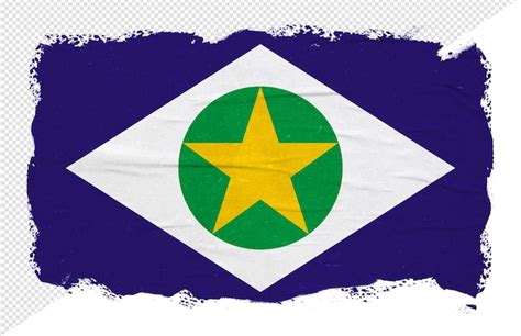 Bandeira Abstrata Do Estado Brasileiro De Mato Grosso Com Efeito De