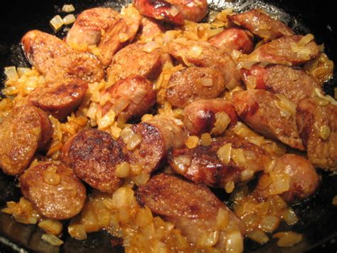 German Sausage Fry Recipe