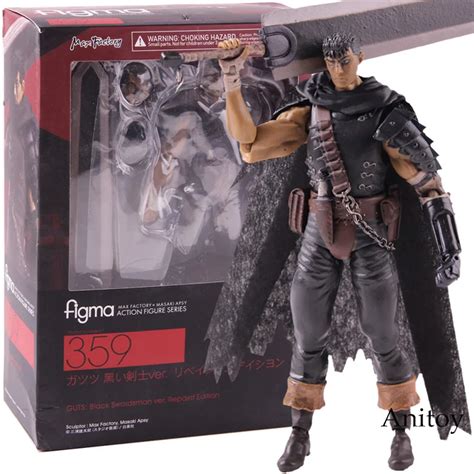 Max Factory Figma 359 Berserk Guts Black Swordsman Ver Repaint Edition