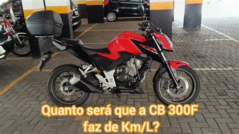 Quantos Km L Faz A Cb 300f Twister Youtube