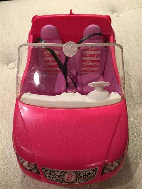 Remote Control Barbie Convertible Car Pink 1792792242