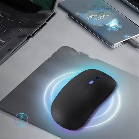 Купить Беспроводная мышь PowerMe SlimLED Bluetooth c USB зарядкой Matte ...