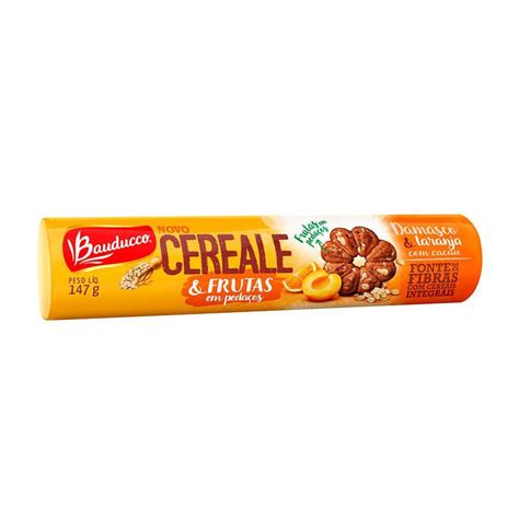 Biscoito Integral Bauducco Cereale Damasco E Laranja Cacau 147g