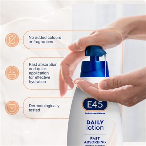 E45 Daily Lotion Skincare 400ml Skincare Bandm