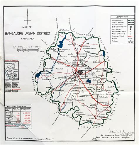 Map Of Bangalore Urban - Blythe Starlene