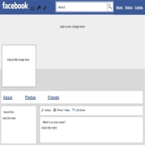 Facebook Template For Students