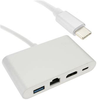 Conversor BeMatik USB 3 1 Tipo C Para HDMI E Ethernet RJ45 E USB A E