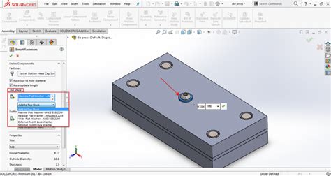 วธการใช Smart Fastener ใน SolidWorks Professional