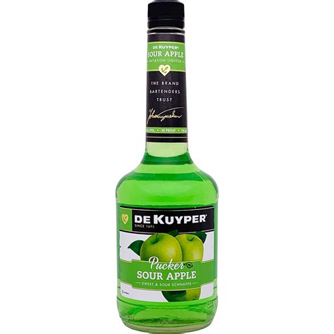 Dekuyper Sour Apple Pucker Schnapps Liqueur Gotoliquorstore