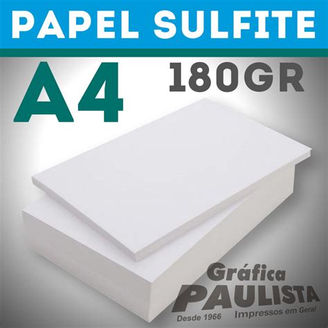 Papel Sulfite Branco Offset A Gr Folhas No Elo Gr Fica