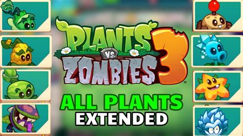 All Plants Extended Plants Vs Zombies Soft Launch Youtube