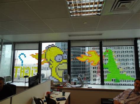 Cool Post It Note Office Art 21 Pics