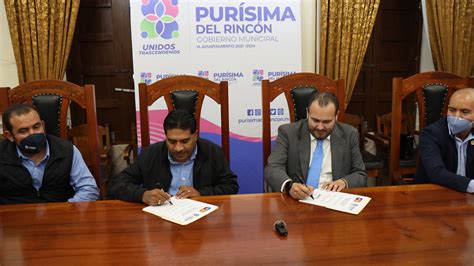 Firma Municipio Convenio Con Fondos Guanajuato