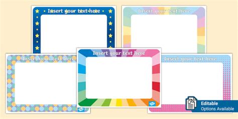 Editable Class Photo Frames Hecho Por Educadores Twinkl