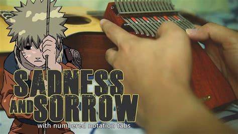 Naruto │ Sadness And Sorrow Kalimba Cover With Numbered Notation