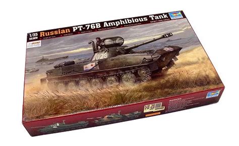 TRUMPETER MILITARY MODEL 1 35 Russian PT 76B Amphibious Tank Hobby