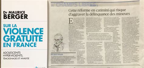 Tribune De Maurice Berger Dans Le Figaro Ditions Du Toucan