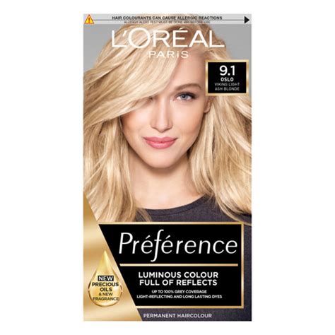 L'Oreal Paris Preference Infinia 9.1 Viking Light Ash Blonde Hair Dye