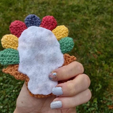 Crochet Turkey Applique Natalina Craft