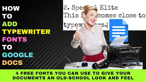 How To Find And Use Typewriter Fonts In Google Docs Steps To Add