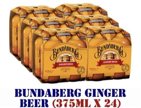 Bundaberg Ginger Beer 375ml X 24 Carton Food And Drinks Alcoholic