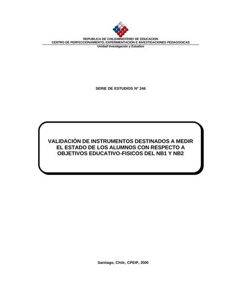 Pdf Validaci N De Instrumentos Destinados A Medir El Dokumen Tips