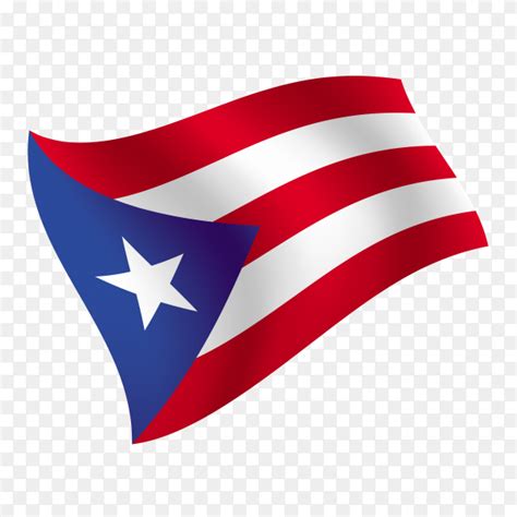 Puerto Rico Flag Waving Vector On Transparent Background Png Similar Png