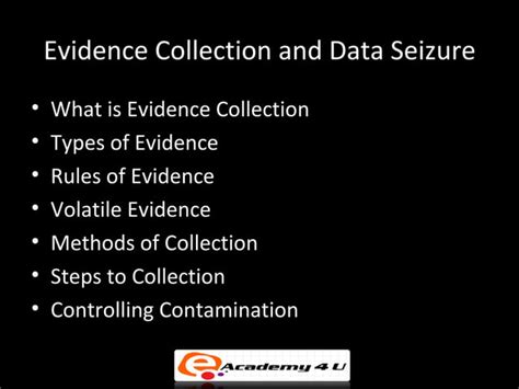 Collecting And Preserving Digital Evidence Ppt