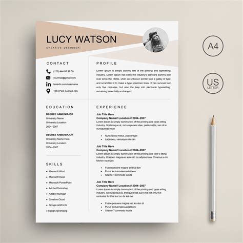 Word Resume and Cover Letter Template