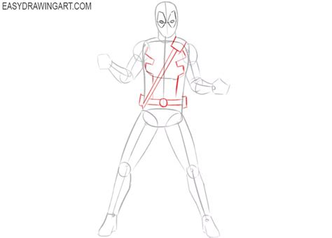 How To Draw Deadpool Full Body