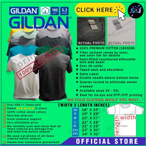 GILDAN Premium Cotton 76000 PLAIN T SHIRT 180 GSM UNISEX