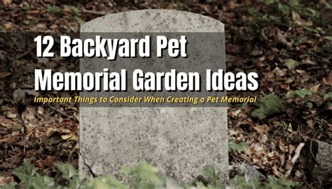 12 Backyard Pet Memorial Garden Ideas - The Backyard Pros