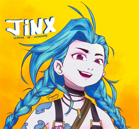 Jinx Lol Wild Rift Fan Art Neisan Korofuji Illustrations Art Street