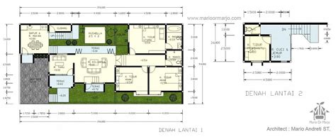 Denah Rumah Memanjang Desai Rumah Modern