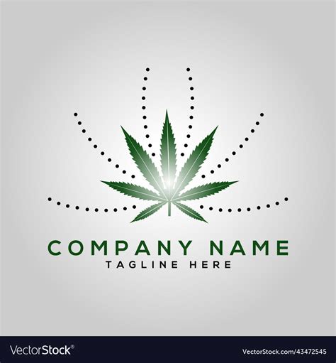 Cannabis Logo Cbd Design Image Royalty Free Vector Image